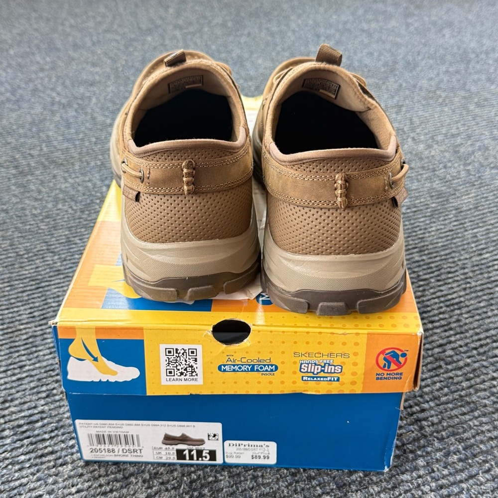 Skechers Men's Tan/Brown Hands-Free Slip-In Casual Loafer - Picture 2 of 7
